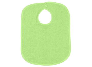 Image de Bavoir en tissu éponge avec bouton-poussoir - Vert